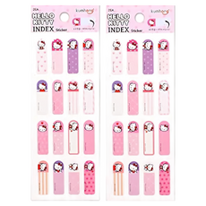 kumhong 姓名貼紙 Hello Kitty INDEX sticker, #1817, 2張, 1包