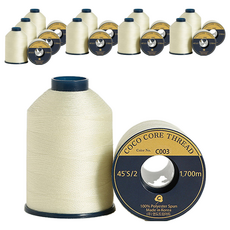COTTONVILLE Coco 高級縫紉機線，1700公尺，45S/2，韓國製造, C003, 10個