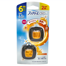 P&G 風倍清 夾式車用出風口消臭芳香劑, 柑橘果香, 2入, 1組