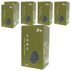 台灣源味本舖 台灣有機黑豆, 台灣原生種, 滿州小黑豆, 400g, 6盒