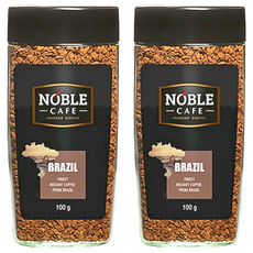 NOBLE 皇家 單品咖啡粉 巴西, 100克 冷凍乾燥咖啡, 乾燥咖啡, 100g, 2罐