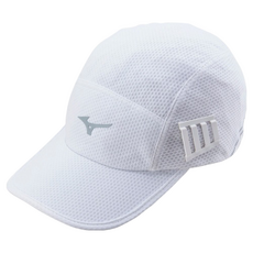 Mizuno 美津濃 路跑運動帽/遮陽帽 J2TWB50101, 白色, 1個