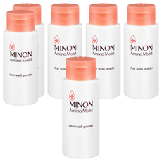 MINON 蜜濃 敏弱潤澤酵素洗顏粉, 9種保潤氨基酸, 2種清透氨基酸, 敏感肌乾燥肌適用, 35g, 6瓶