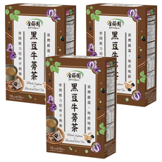 薌園 黑豆牛蒡茶, 青仁黑豆, 黃金比例調配, 不含咖啡因, 10g, 10包, 3盒