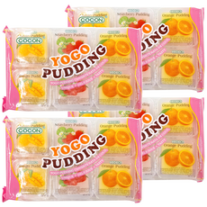 COCON 可康 YOGO 椰果布丁綜合水果風味 Set 6個, 35g, 4袋