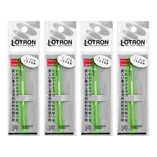 LOTRON 小型青春棒, 不鏽鋼材質, 8.2cm, 綠色/橘色 顏色隨機, 4個