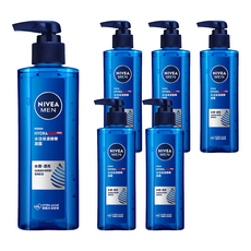 NIVEA 妮維雅 男士水活保濕精華凝露, 高保濕玻尿酸 凝露質地 清爽不黏膩, 150ml, 6瓶