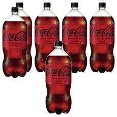 Coca-Cola 可口可樂 Zero 無糖 2L 6瓶裝,暢飲無負擔，享受清涼感, 6瓶