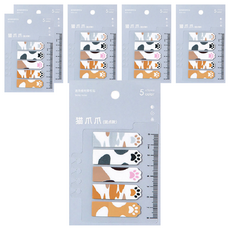CARD LOVER 信的戀人 德德小品集 貓爪索引貼 花貓版 20張 5款, 100張, 6組