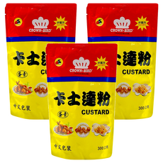 CROWN-BIRD 皇冠鳥 卡士達粉, 非基因改造, 300公克, 300g, 3包