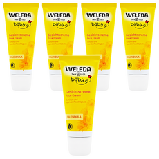 WELEDA 薇蕾德 金盞花寶貝柔護面霜, 舒緩肌膚不適, 50ml, 5條