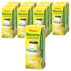 Binggrae 香蕉牛奶 保久調味乳 Set 6, 韓國人氣飲品, 60%生乳量, 200ml, 12入