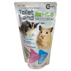 Canary 好自在超清爽鼠便砂 奈米銀配方除臭加倍 M-C188, 600g, 鼠類寵物適用，有效除臭抗菌, 1包