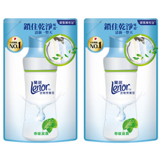 Lenor 蘭諾 台灣公司貨 衣物芳香豆補充包 春暖晨露, 455ml, 2包