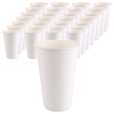JX 雙P冷熱共用杯, 公版 16oz 白色, 耐熱0度~90度, 50個, 2袋