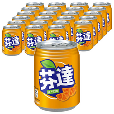 FANTA 芬達 橘子汽水, 250ml 易開罐, 24罐