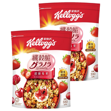Kellogg's 家樂氏 Granola 纖穀脆 超級莓果, 330g, 2包