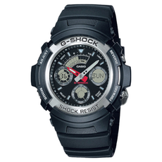 CASIO 卡西歐 G-SHOCK 手錶, 200米防水, 指針數字雙顯, 防衝擊, AW-590-1A