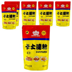CROWN-BIRD 皇冠鳥 卡士達粉, 非基因改造, 300公克, 300g, 6包