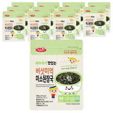 Bebest 即食料理包 蘑菇海帶大醬湯口味, 200g, 12包