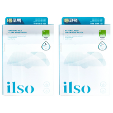ilso Natural mild 溫和去粉刺鼻貼組, 深層清潔，祛除粉刺, 完美貼合鼻廓，清爽控油, 5片, 2盒