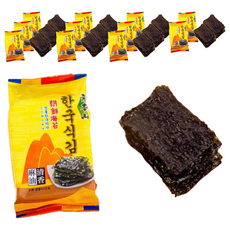 元本山 朝鮮海苔 麻油清香，正宗韓式風味, 4.5g, 12包
