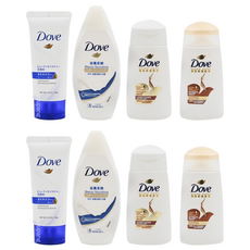 Dove 多芬 旅行組 (洗面乳+沐浴乳+洗髮乳+潤髮乳), 2組