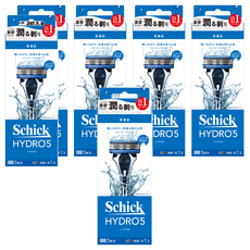 Schick 舒適牌 舒適水次元5刮鬍刀 刀架 + 刀頭 Set, 五刀片設計 玻尿酸保濕, 6組