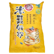 屏東農產 米鬆餅粉, 純米配方 無麩質 蓬鬆柔軟, 600g, 1包
