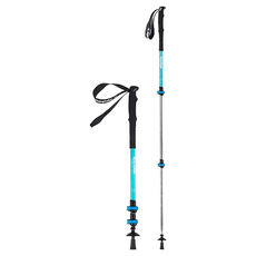 Naturehike 挪客 晴雪Base三節6061鋁合金登山杖, 強韌抗腐蝕 EVA防滑手柄 立體螺旋設計 握感舒適 簡易調節扣 安全穩固, 61~135cm, 天藍色, 1支