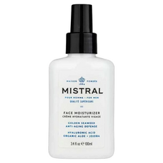 MISTRAL BODY 海洋雪松 臉部保濕乳液, 抗衰老防禦, 含玻尿酸、有機蘆薈 + 荷荷巴, 100ml, 1瓶