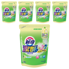 Haiter 新奇潔艷漂白水補充包，高效去漬增艷, 1.6L, 5包
