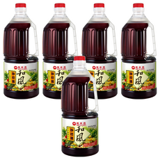 萬家香 和風沙拉醬 1500ml, 日式蔬菜佐料, 1.5L, 5瓶