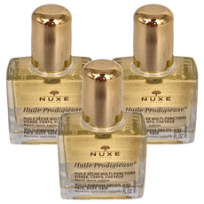 NUXE 巴黎歐樹 全效晶亮精華油 10ml - 臉部、身體、頭髮適用, 3瓶