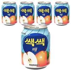 LOTTE 樂天 水梨汁, 韓國原裝進口, 清爽水梨風味, 238ml, 5罐