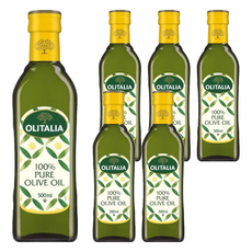 OLITALIA 奧利塔 純橄欖油，100% PURE，500毫升，原裝進口, 500ml, 6瓶