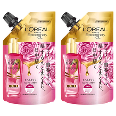 L'OREAL PARiS 巴黎萊雅 金緻護髮精油玫瑰精華補充包, 深層滋養髮絲 恢復健康光澤, 90ml, 2包