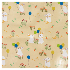 COTTONVILL The Blossom 20支棉質布料, 黃色小兔與氣球款 110x360 公分, 110*360cm, 黃色兔子款, 1個