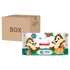 HUGGIES 好奇 奇奇蒂蒂加厚型純水嬰兒濕巾, 70張, 16包