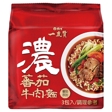 維力 一度贊 蕃茄牛肉麵 185g, 3包