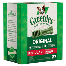 Greenies 健綠 潔牙骨 11~22kg 中型犬專用, 原味, 27oz, 1盒
