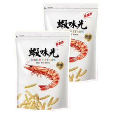 裕榮食品 蝦味先 原味, 口感酥脆, 蝦味濃郁, 非油炸, 300公克大包裝, 300g, 2包