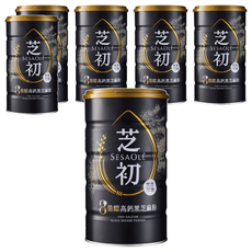 SESAOLE 芝初 8倍細高鈣黑芝麻粉, 380g, 6罐