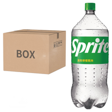 Sprite 雪碧 清爽檸檬風味汽水 2000ml x 6瓶, 2L, 12瓶