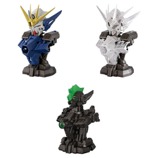 BANDAI 扭蛋 MS機械胸像08 天使鋼彈 飛翼鋼彈零式EW 3件組 - 經典鋼彈模型收藏, 1組
