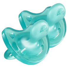 Chicco 矽膠拇指型安撫奶嘴, 亮藍, 2個