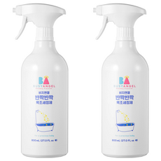 BUSYANGEL 浴缸清潔劑, 含植物天然成分, 不含EU(歐盟)指定26種敏感成分, 800ml, 2瓶