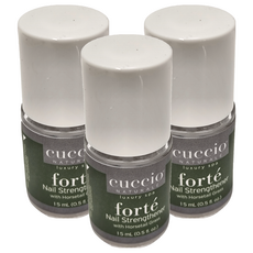 CUCCIO 古希歐 Forte 馬尾草強護素 硬甲油 15ml, 3罐