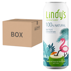 Lindy's 100%原味椰子水310ml*24罐，無添加，口感清甜，熱帶風味, 310ml