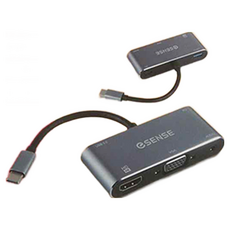 ESENSE 逸盛 H512 Type-C TO HDMI 5合1 轉接器, 支援4K HDMI, 1080P VGA, USB3.0, PD供電, 1個